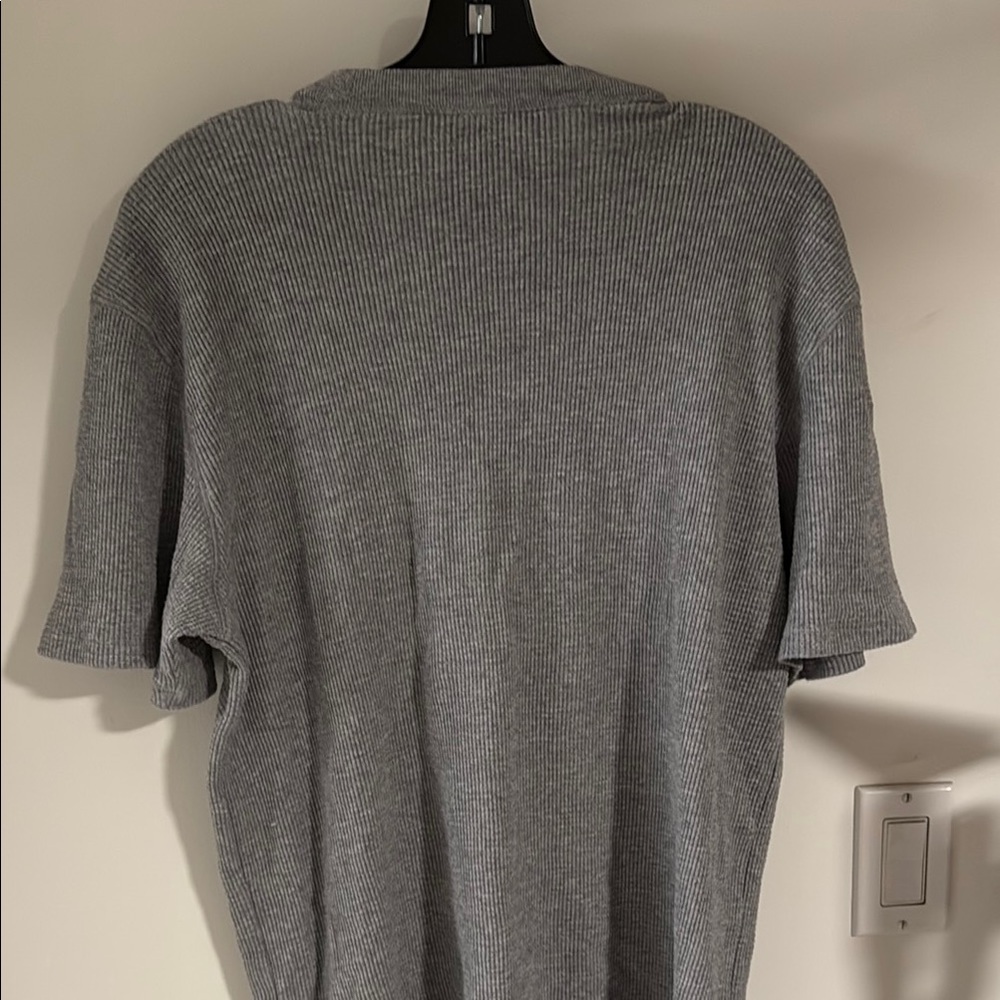 TNA Heather Gray Ribbed Knit Top - Picture 3 of 3